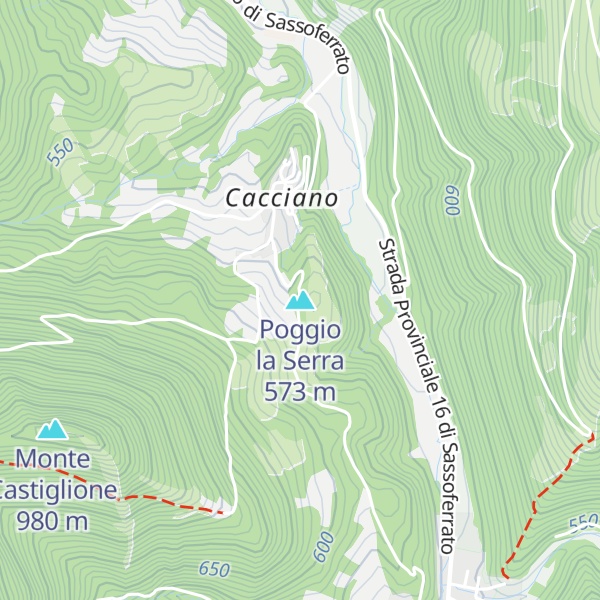 Map of Poggio la Serra