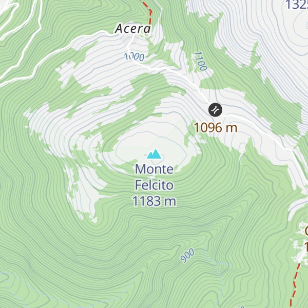 Map of Monte Felcito