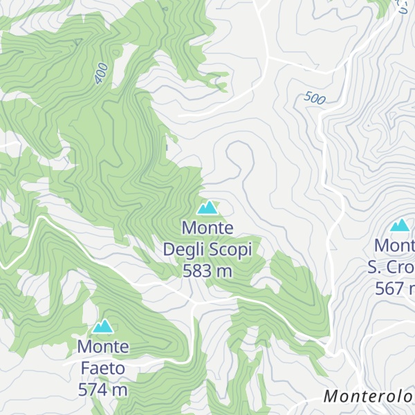 Map of Monte Degli Scopi