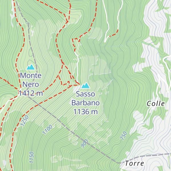 Map of Sasso Barbano