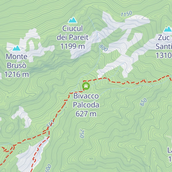 Map of Bivacco Palcoda