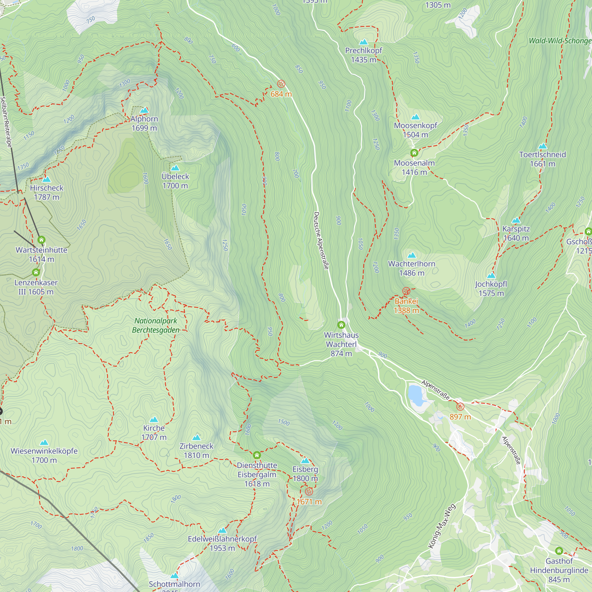 Untere Schwarzbachalm map