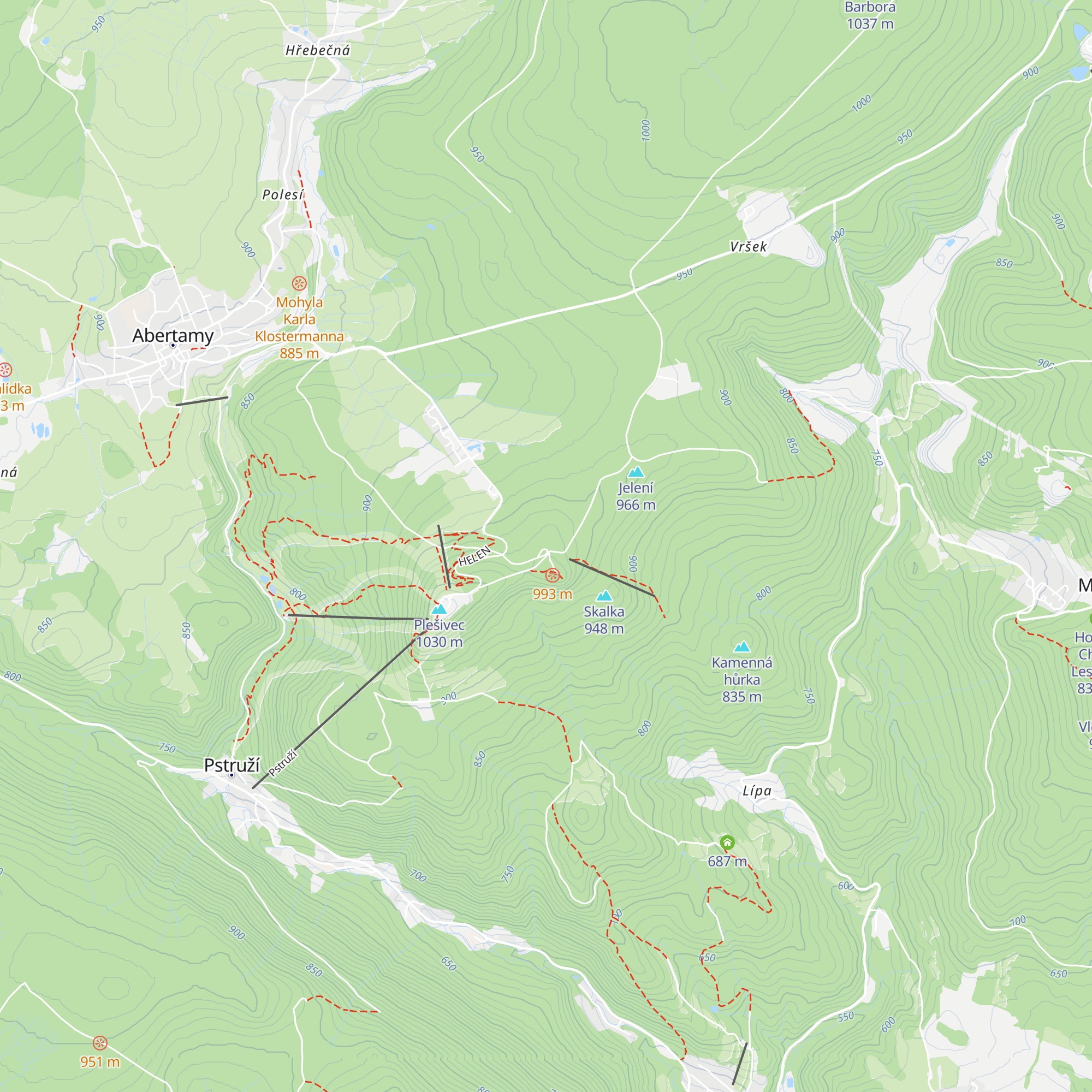 Švýcarská bouda map