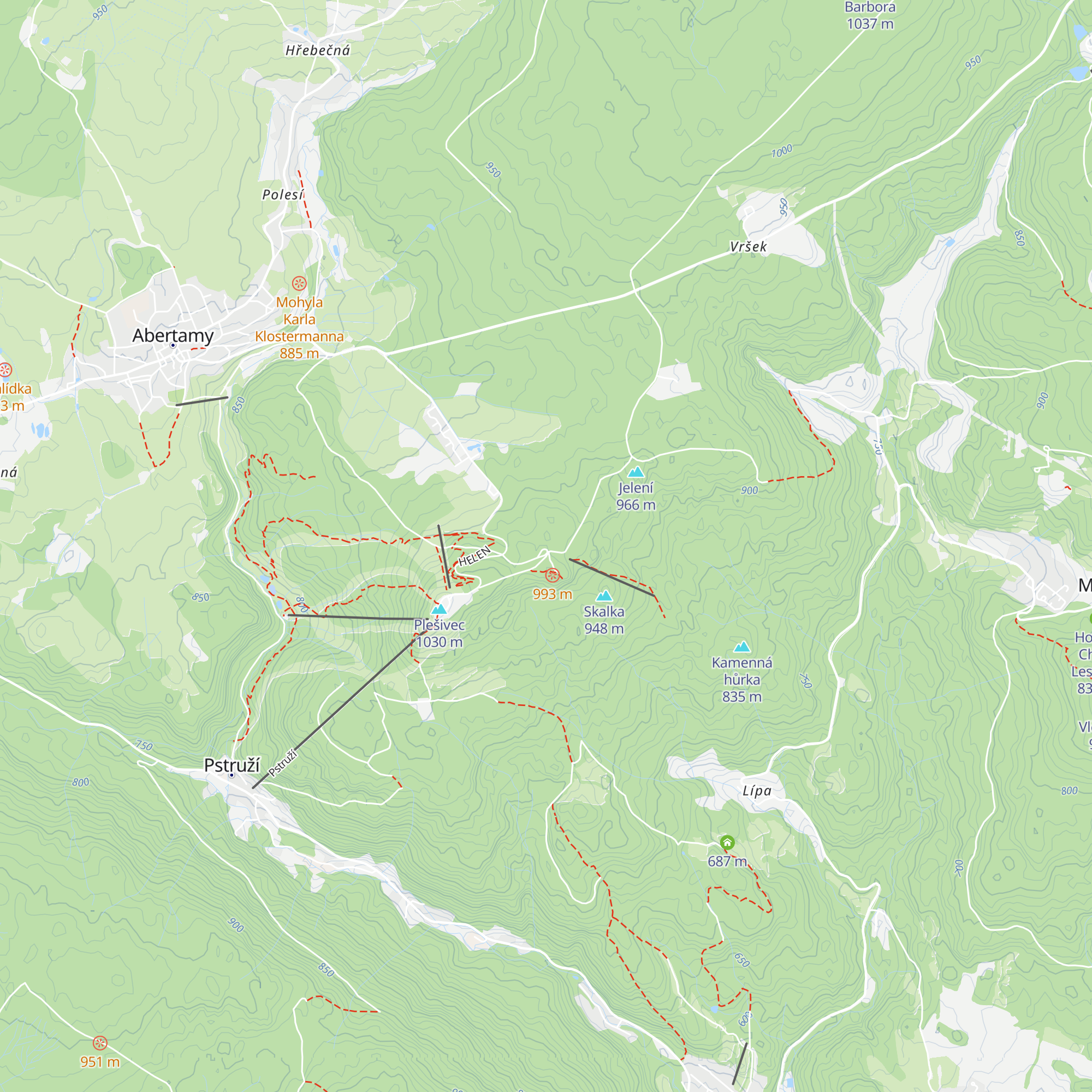 Švýcarská bouda map
