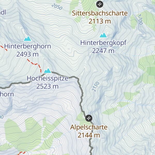 Map of Wimbachschneidspitze