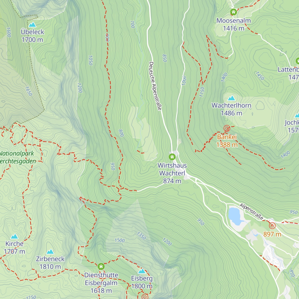Obere Schwarzbachalm map