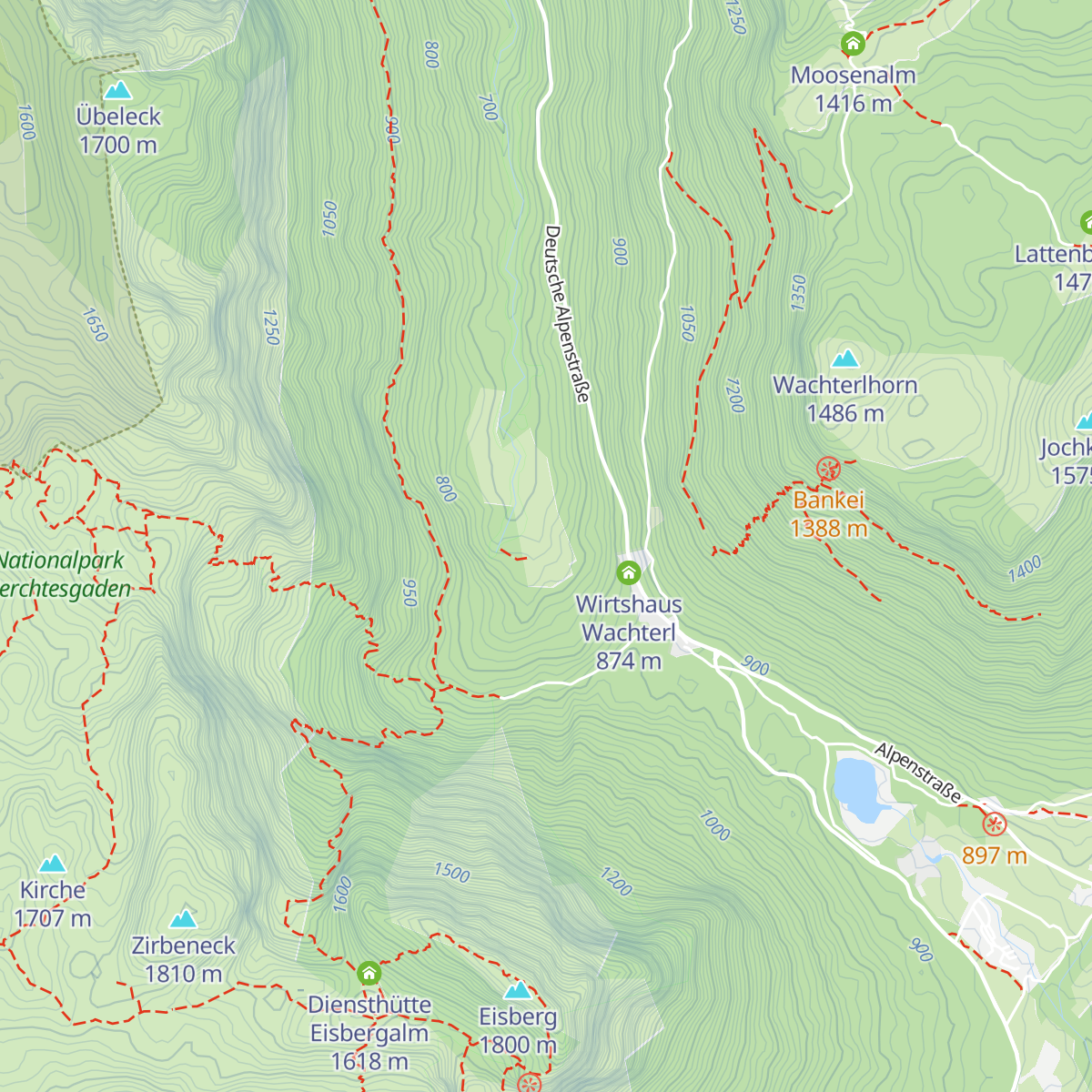 Obere Schwarzbachalm map