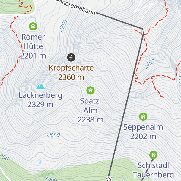 Map of Spatzl Alm