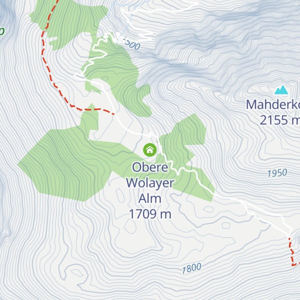 Map of Obere Wolayer Alm