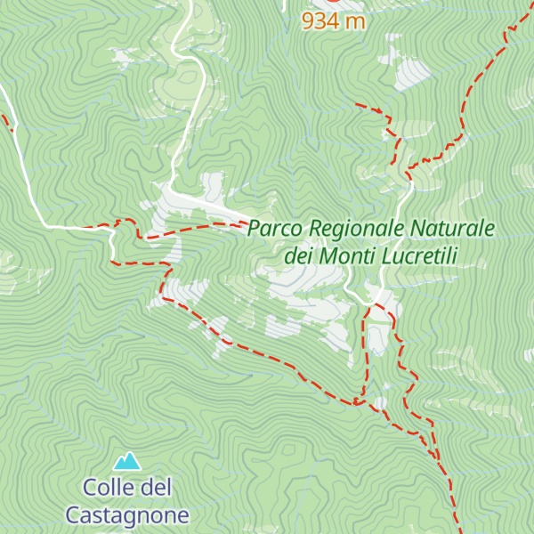 Map of Colle della Caparnassa