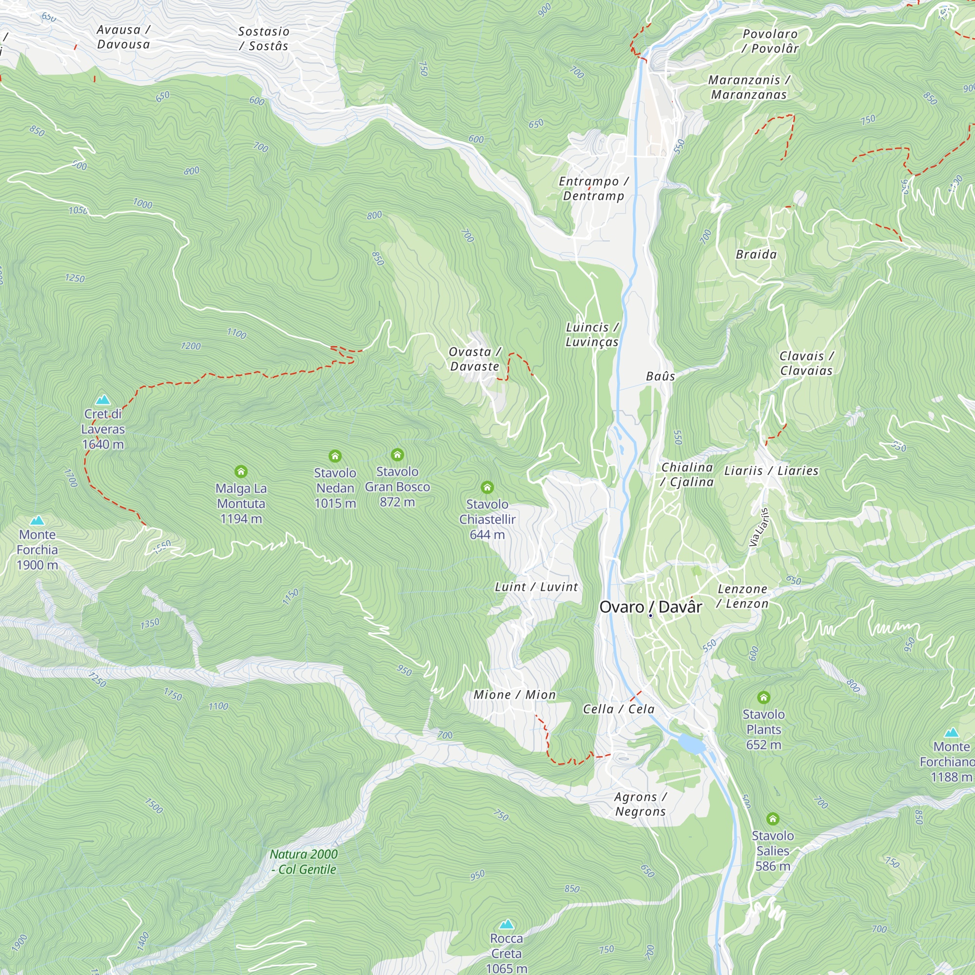 Stavolo Chiastellir map