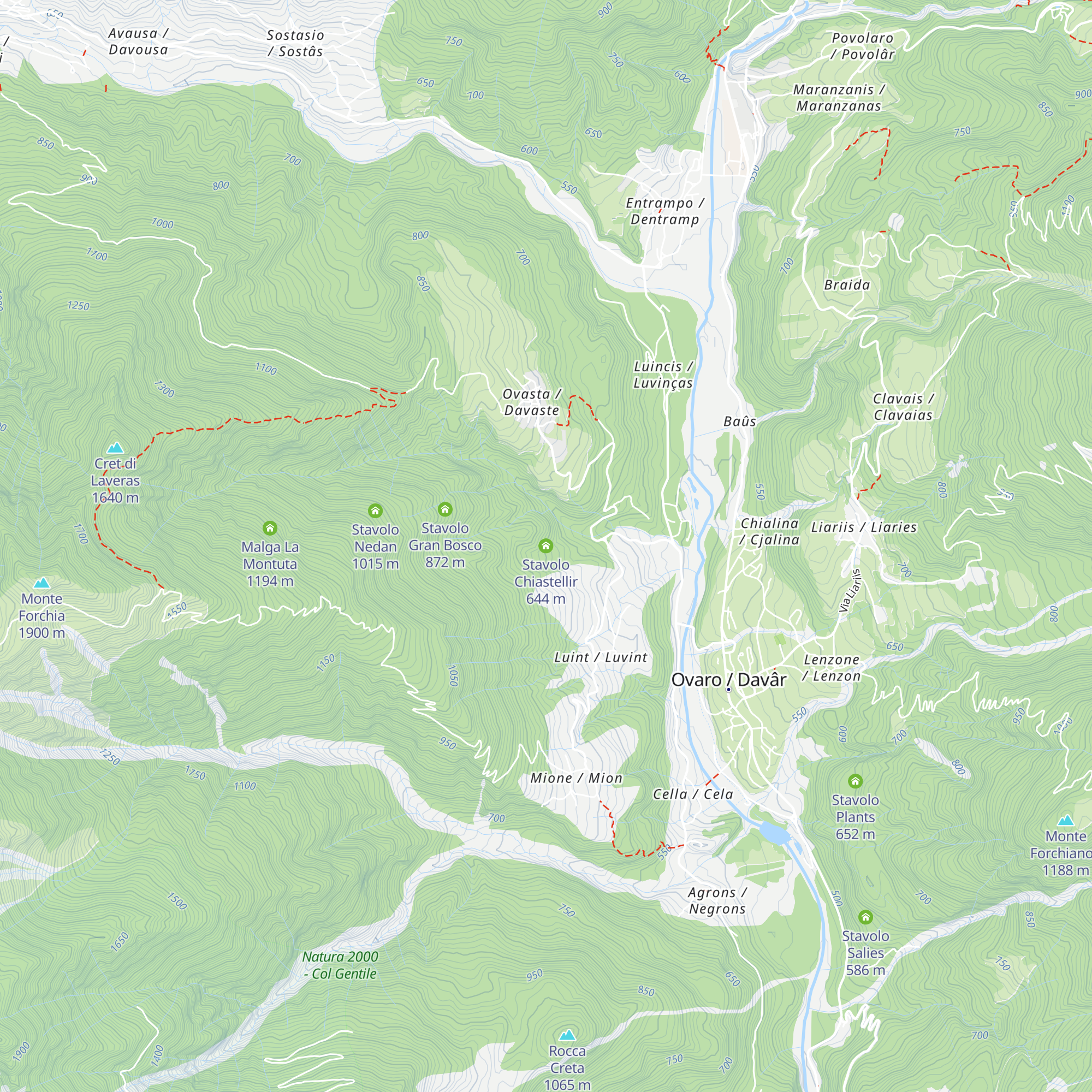 Stavolo Chiastellir map