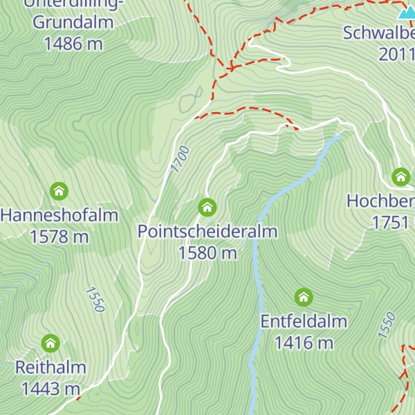 Map of Pointscheideralm
