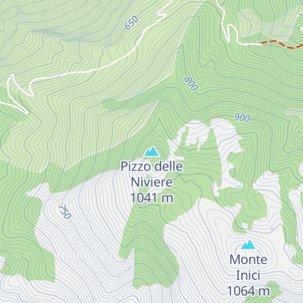 Map of Pizzo delle Niviere