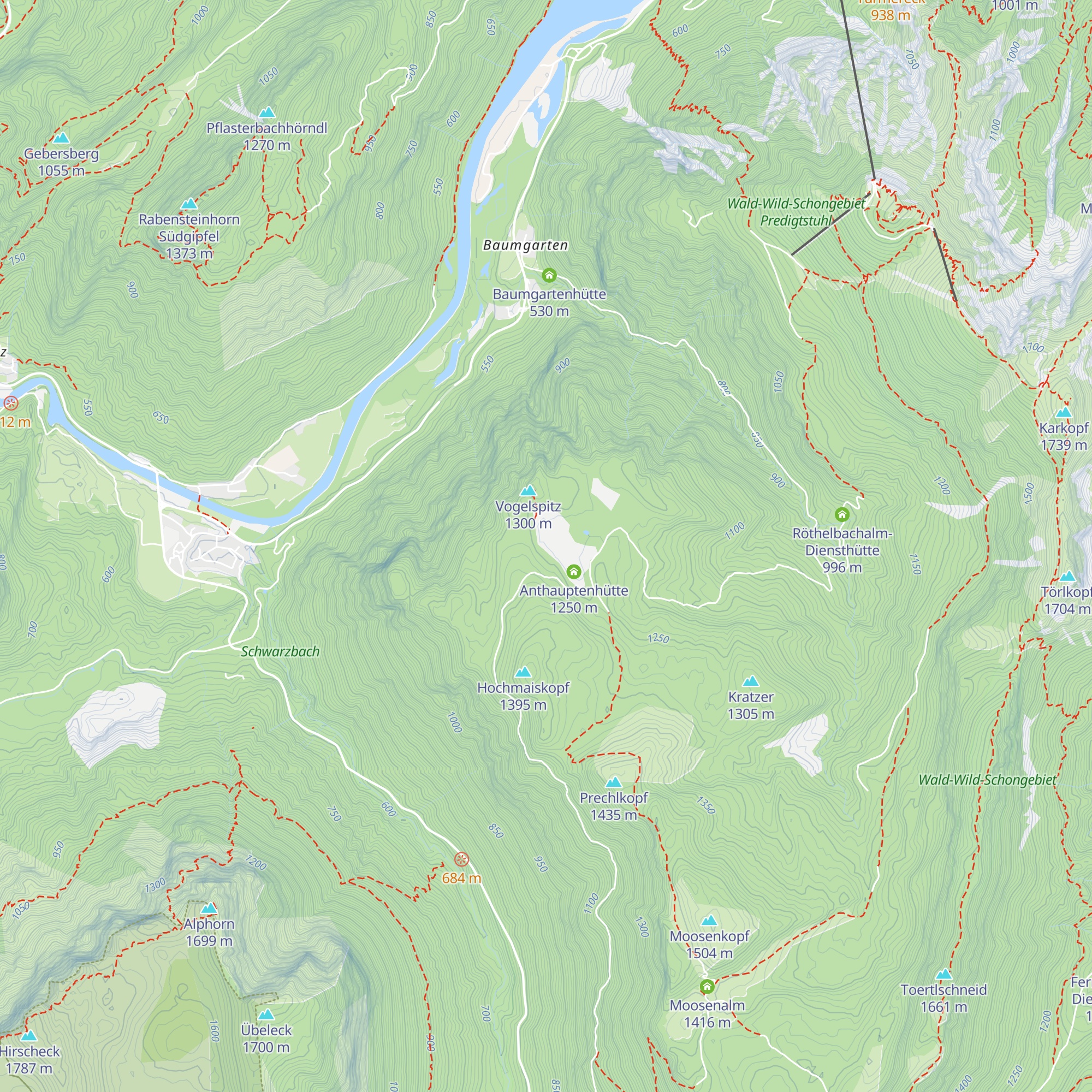 Anthauptenalm map