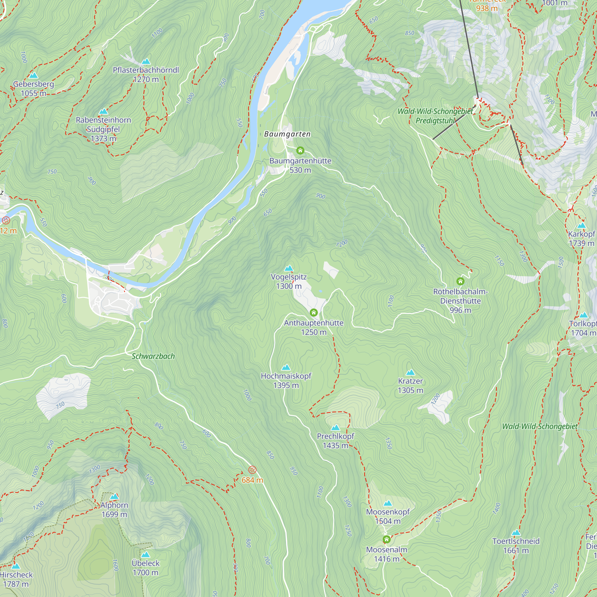 Anthauptenalm map
