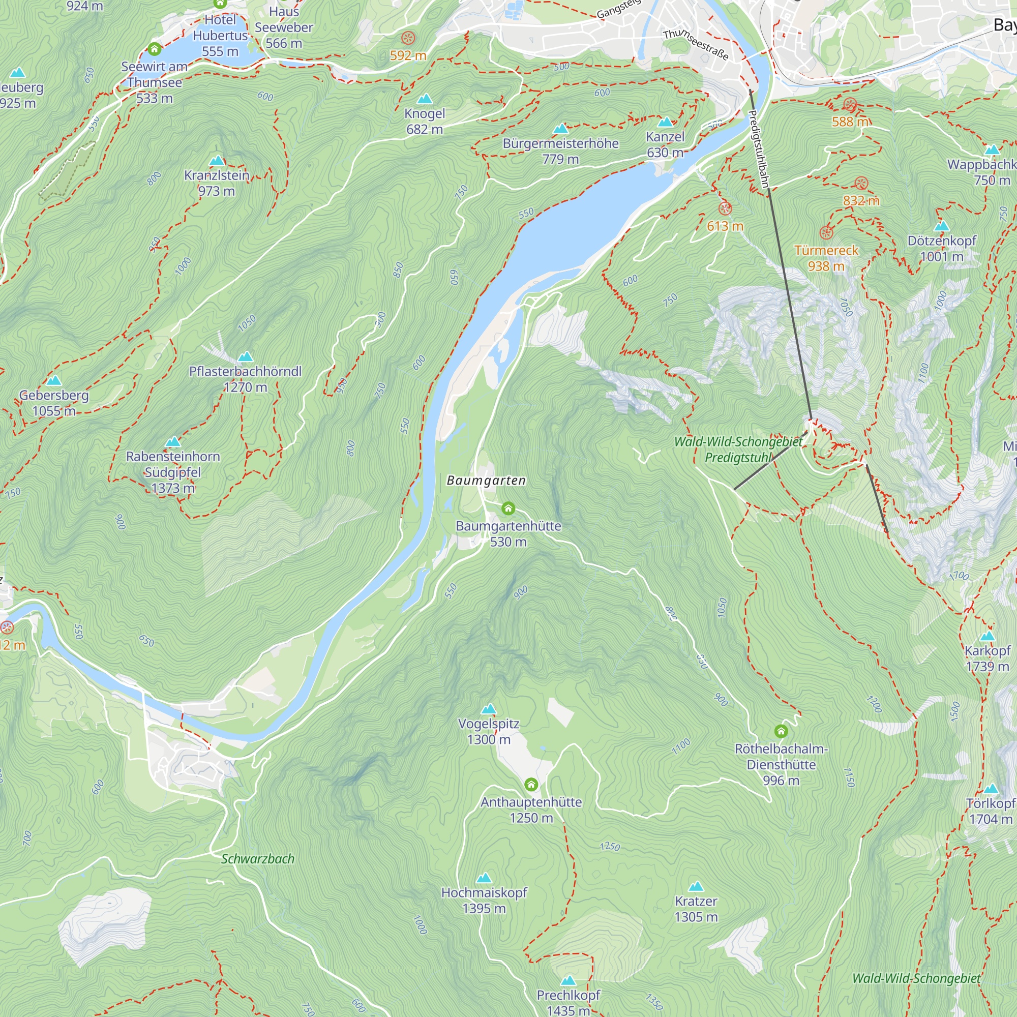 Baumgartenhütte map