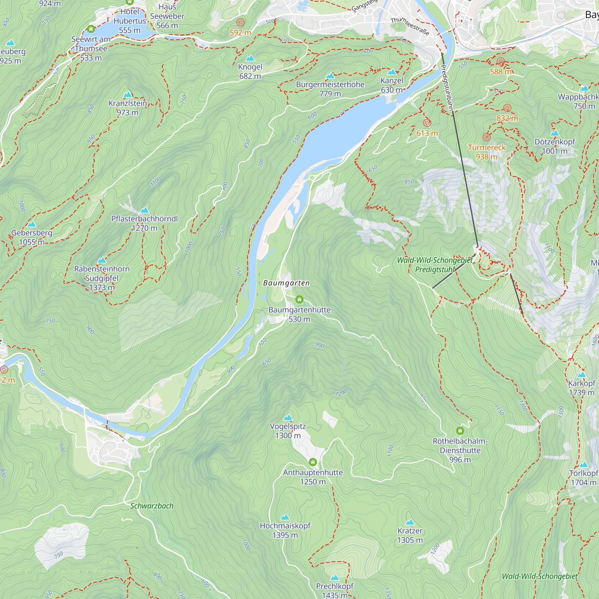 Baumgartenhütte map