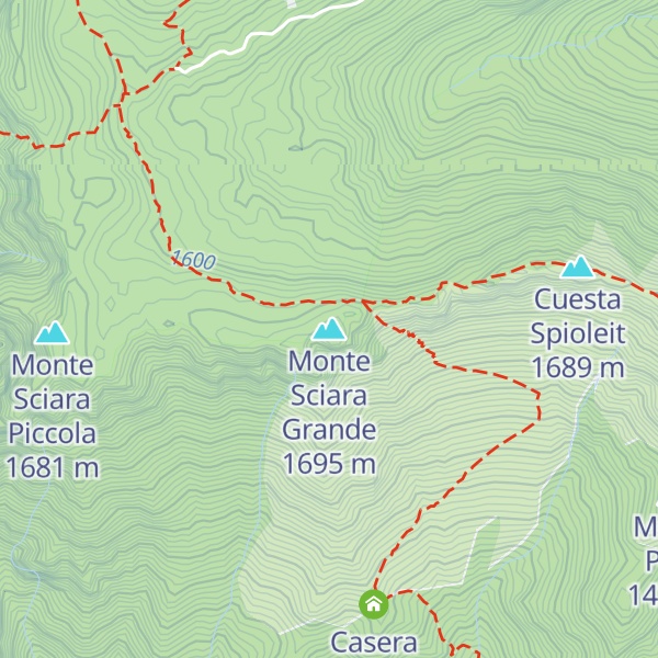 Map of Monte Sciara Grande