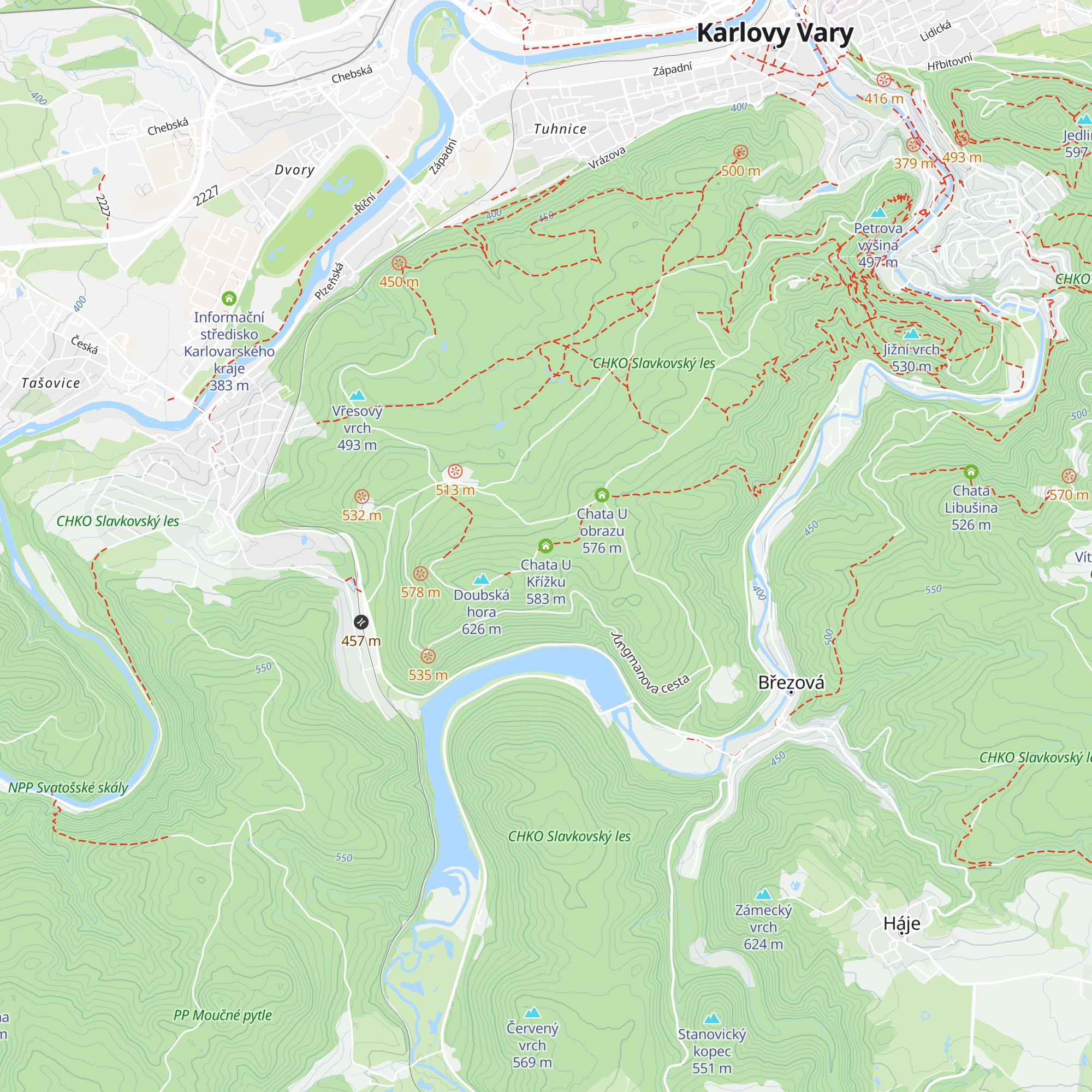 Chata U Křížku map