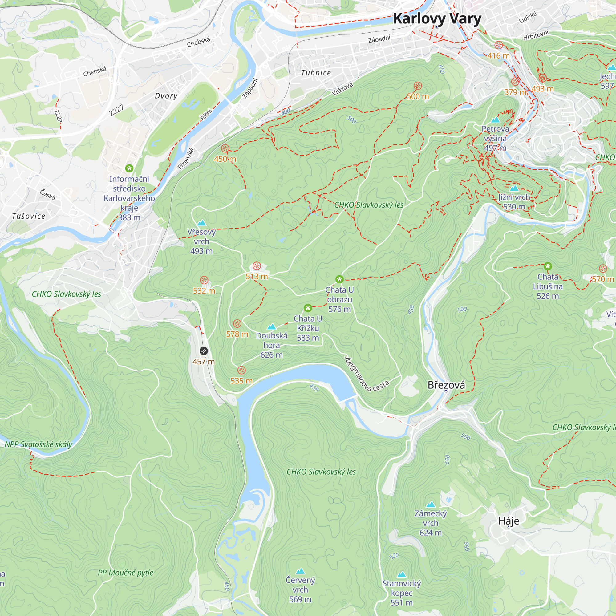 Chata U Křížku map
