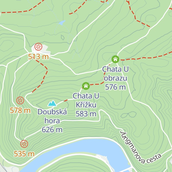 Map of Chata U Křížku