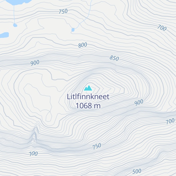 Map of Litlfinnkneet