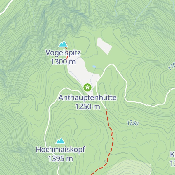 Map of Anthauptenhütte