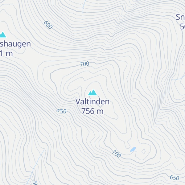 Map of Valtinden