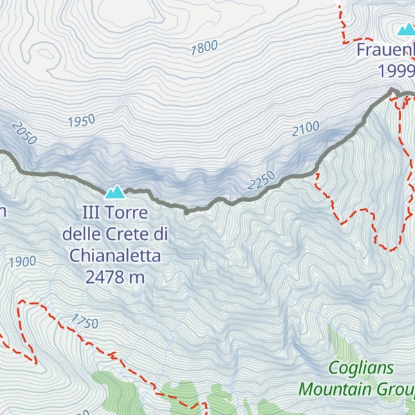 Map of Monte Canale