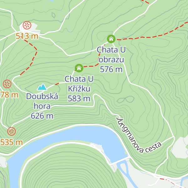 Map of Chata Na výsluní