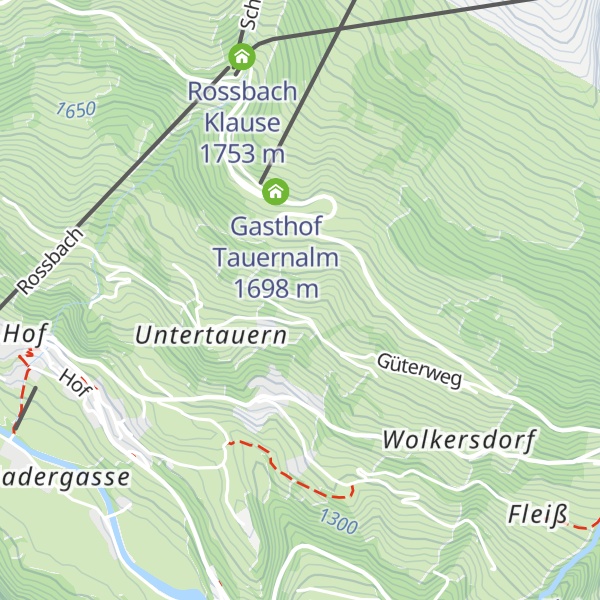 Map of Gruberhube