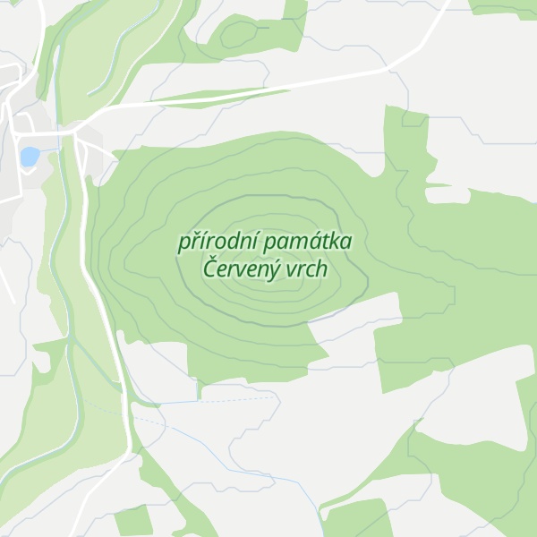Map of Červený vrch
