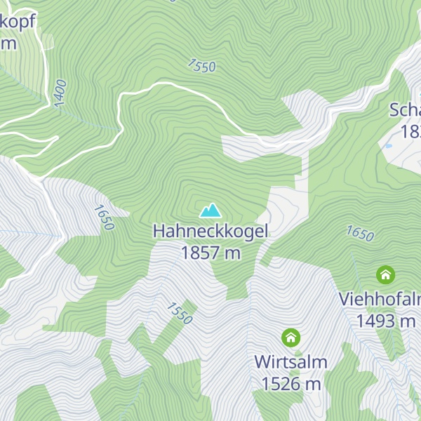 Map of Hahneckkogel