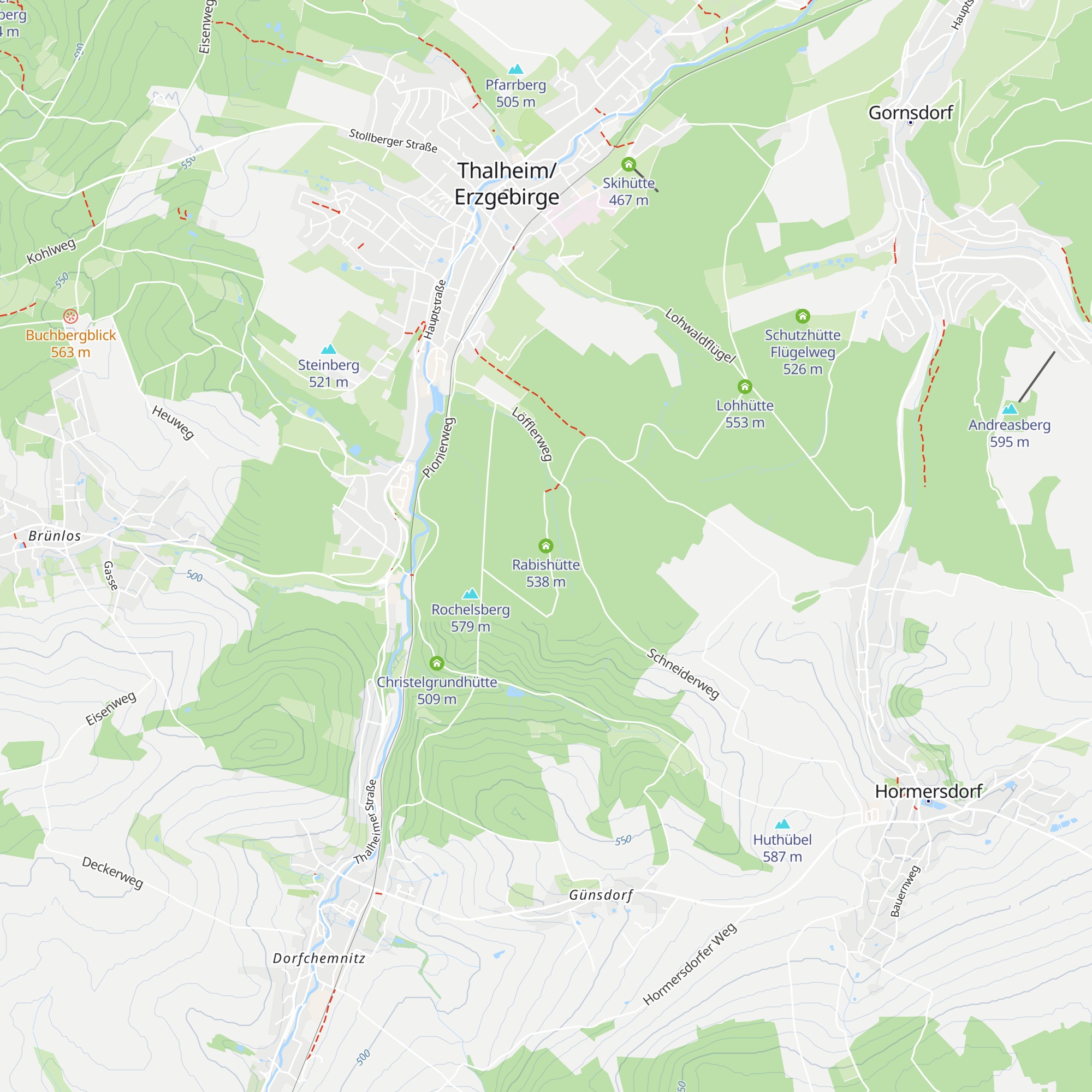 Rabishütte map