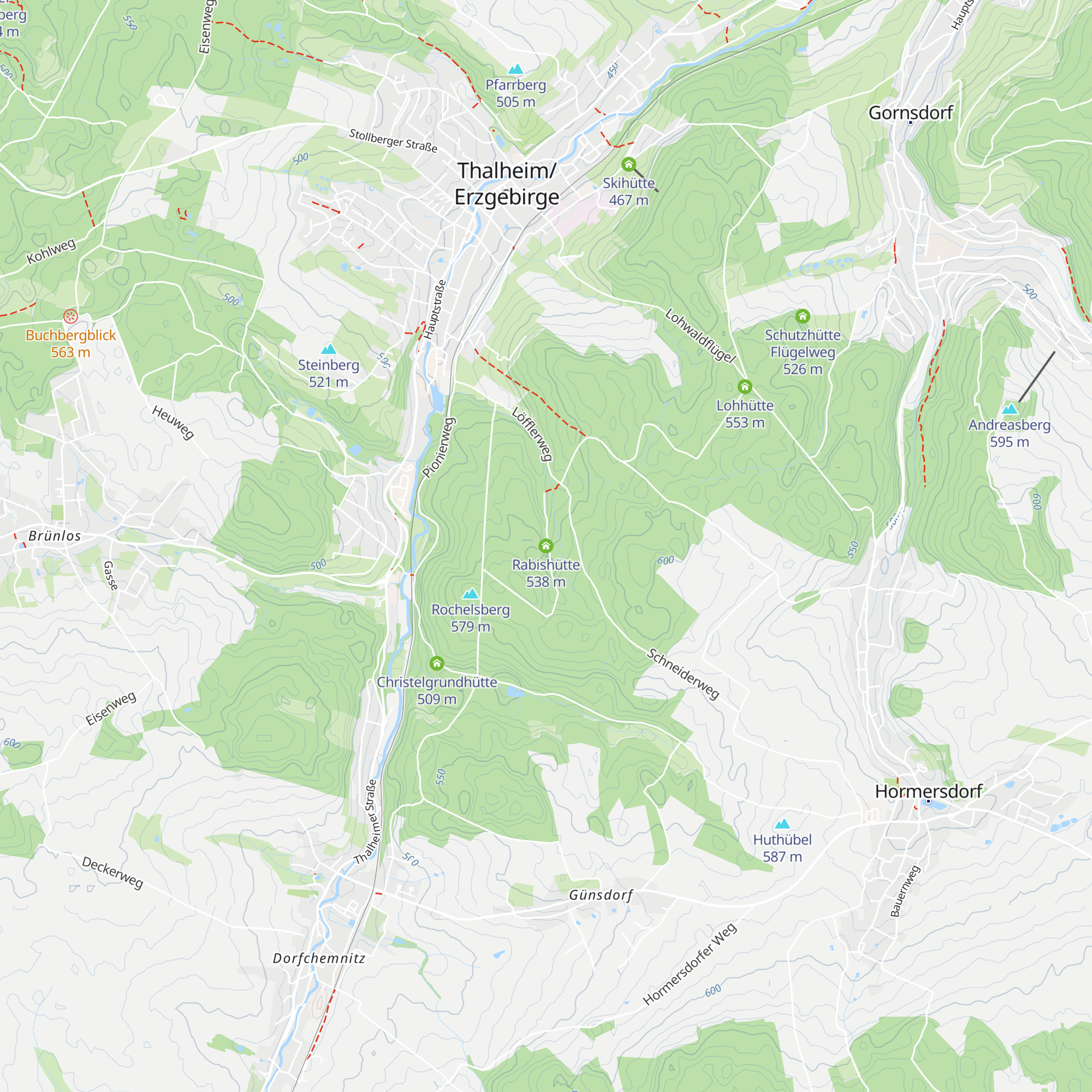 Rabishütte map