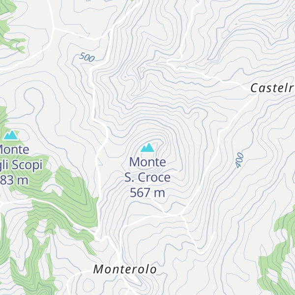Map of Monte S. Croce