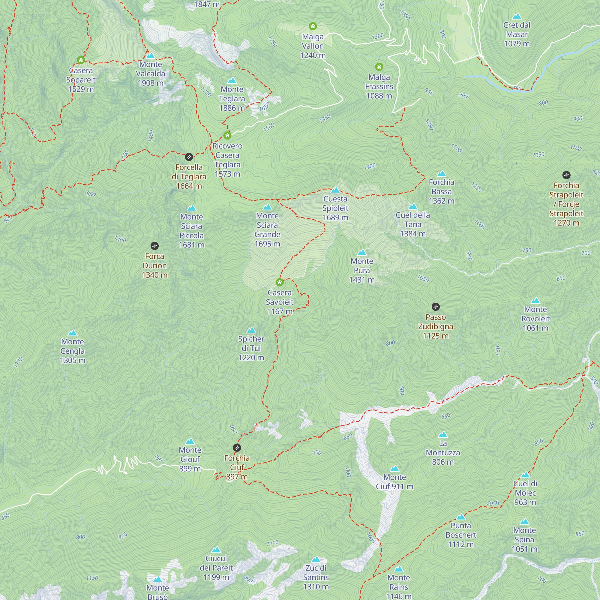 Stalle Gardelin map