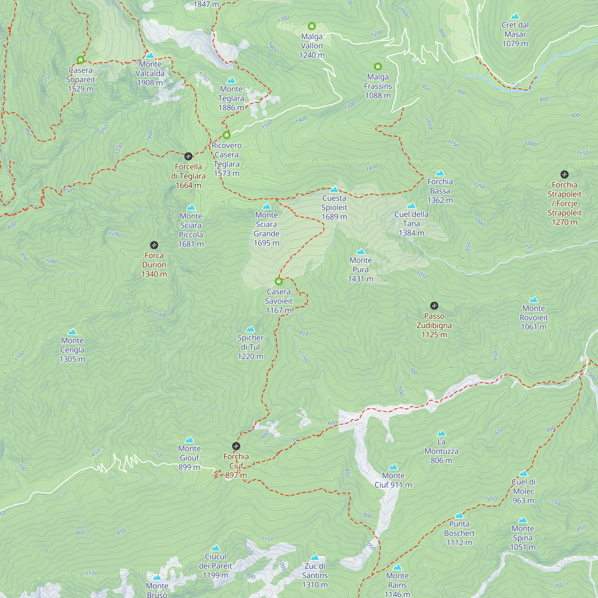 Stalle Gardelin map