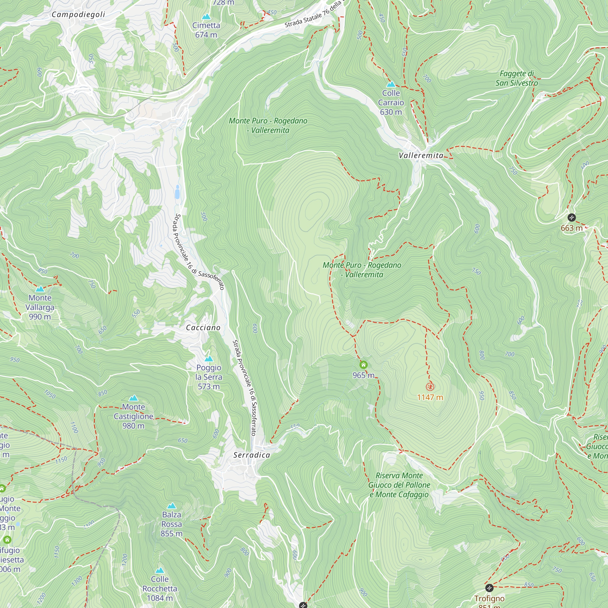 Rifugio Le Calate map