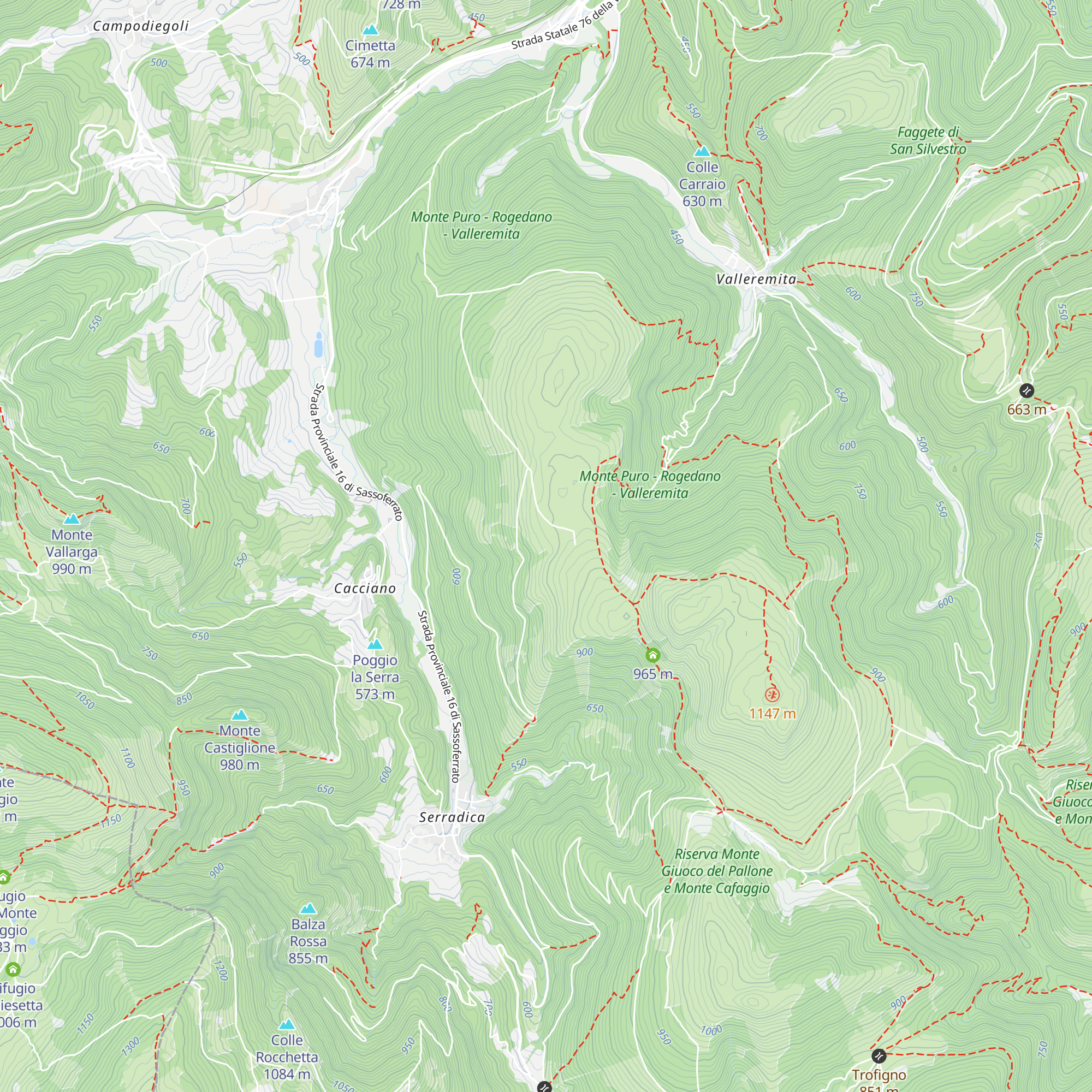 Rifugio Le Calate map