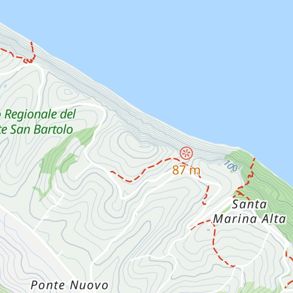 Map of Monte Castellaro