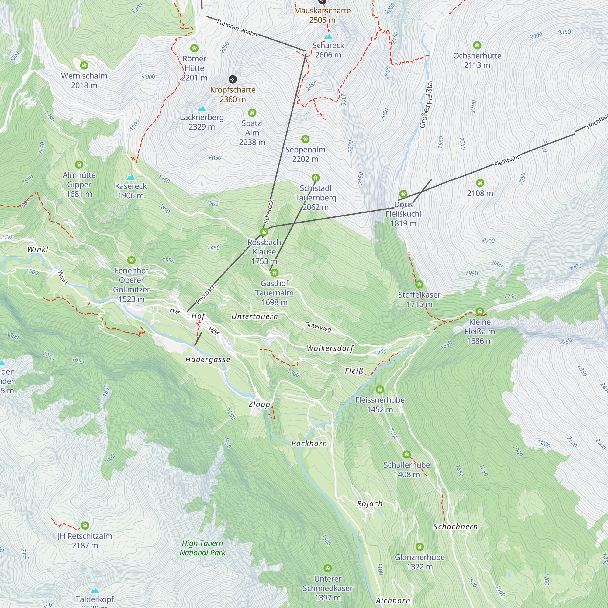 Obere Wegscheiderhube map