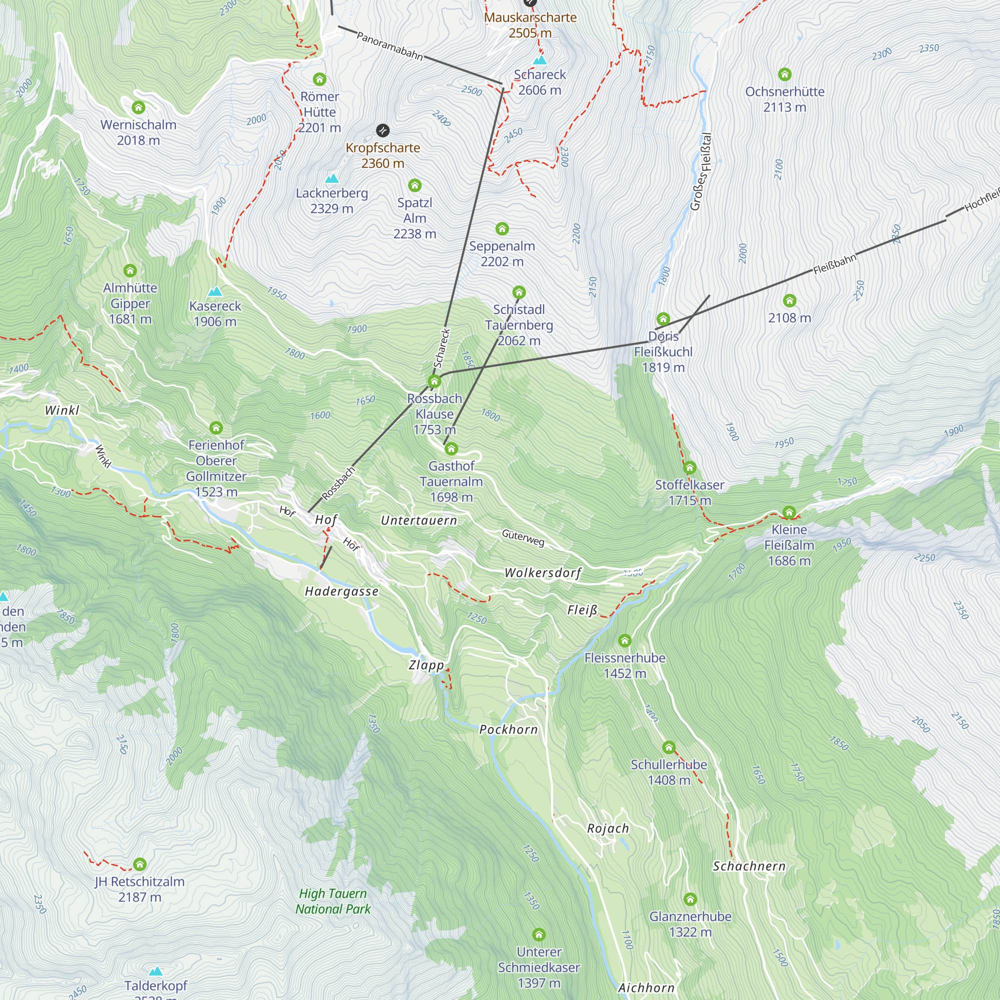 Obere Wegscheiderhube map