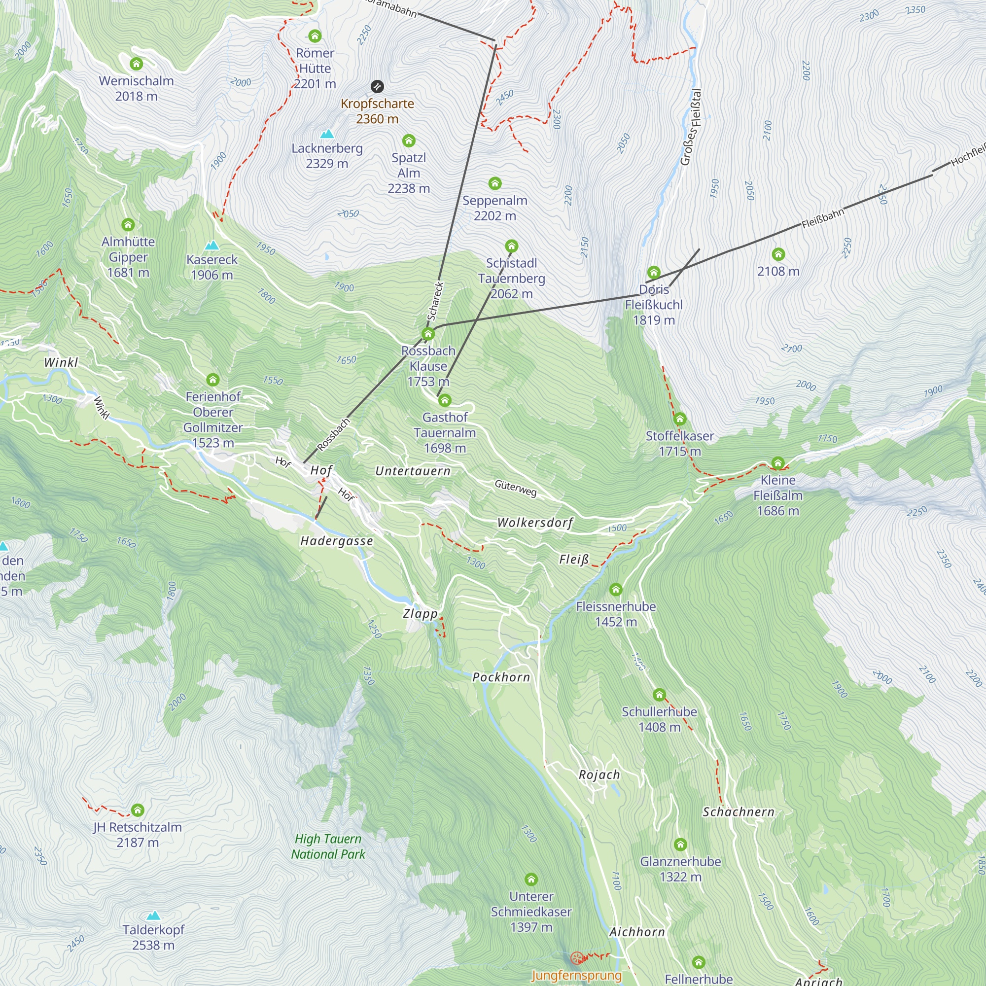 Jörgerhube map