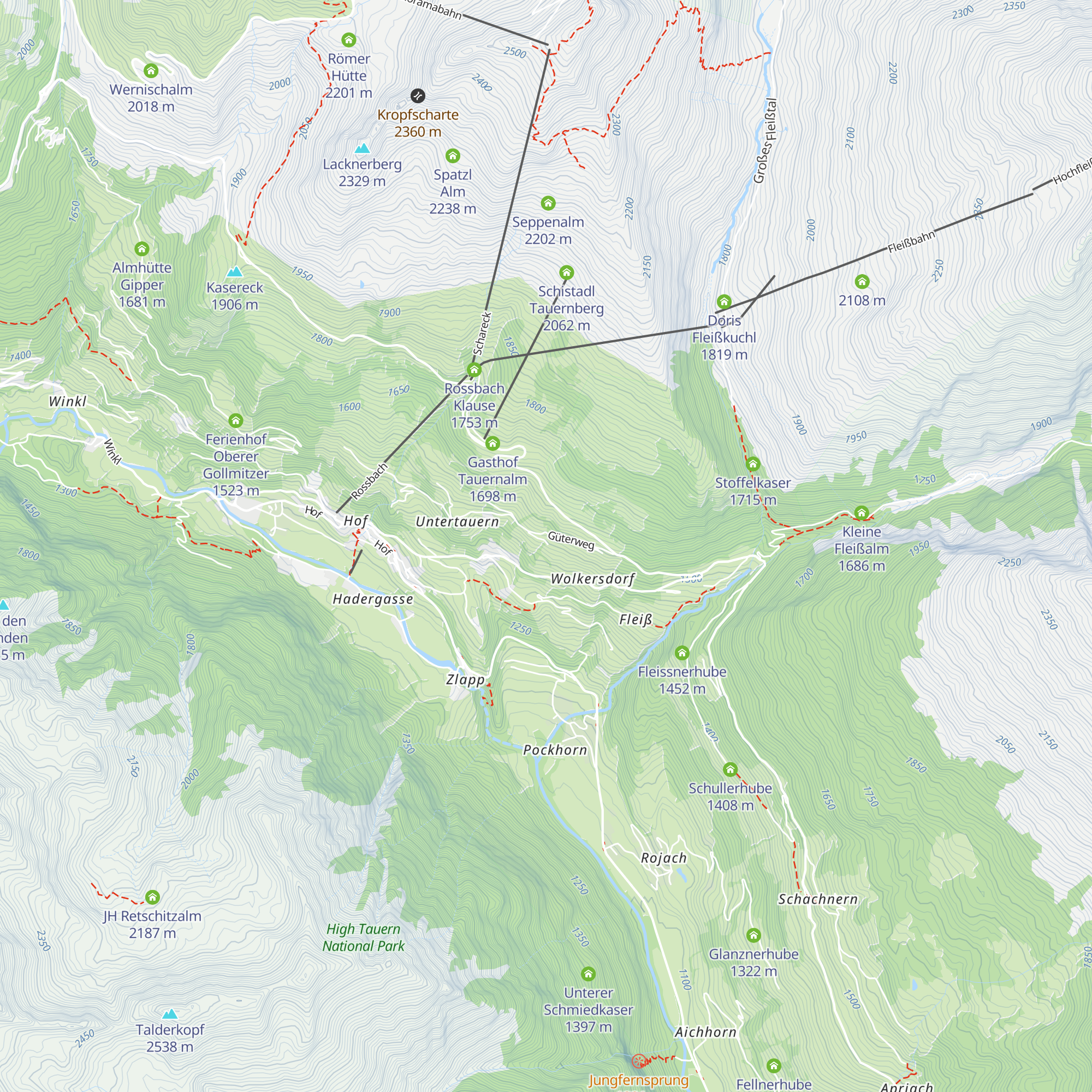 Jörgerhube map