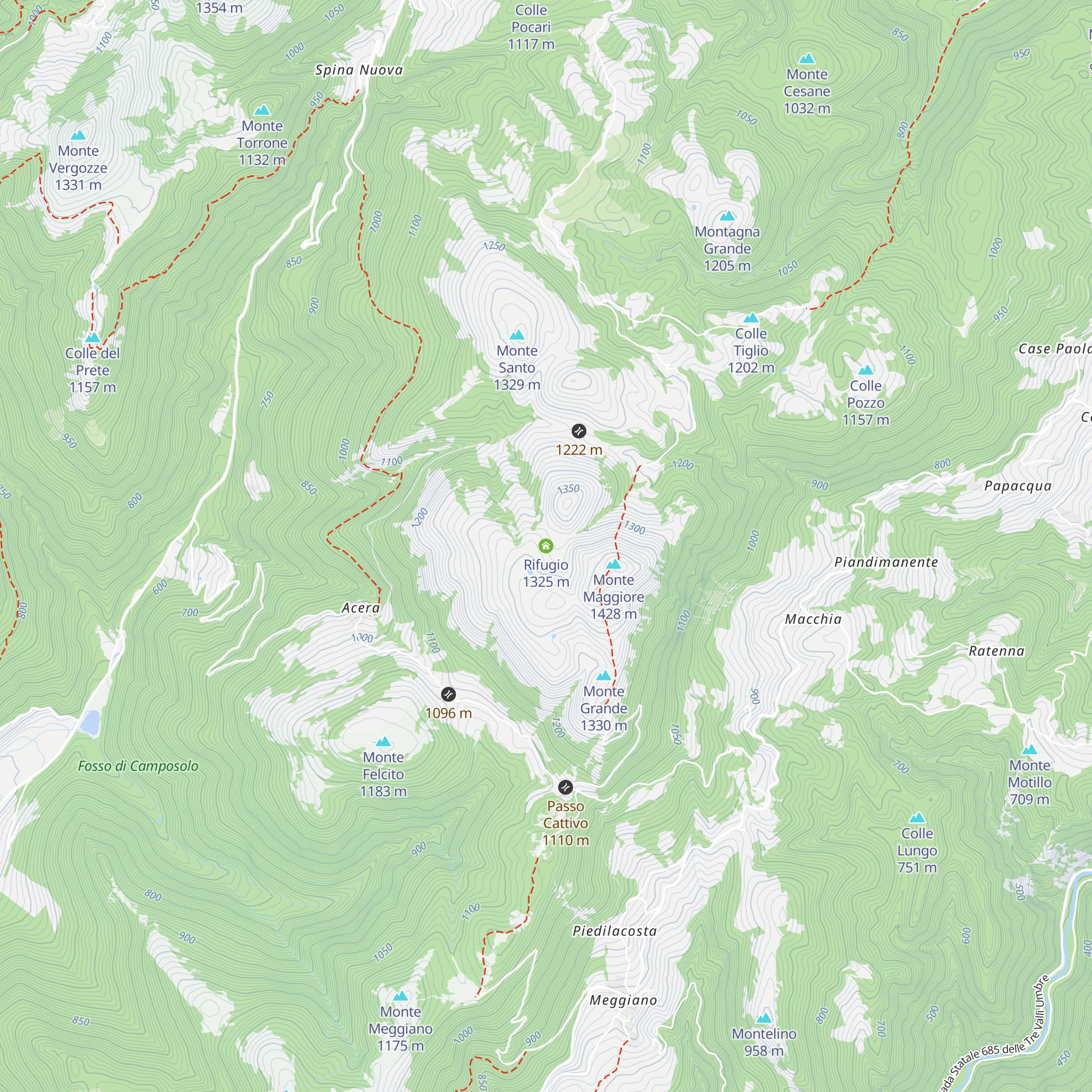 Rifugio map