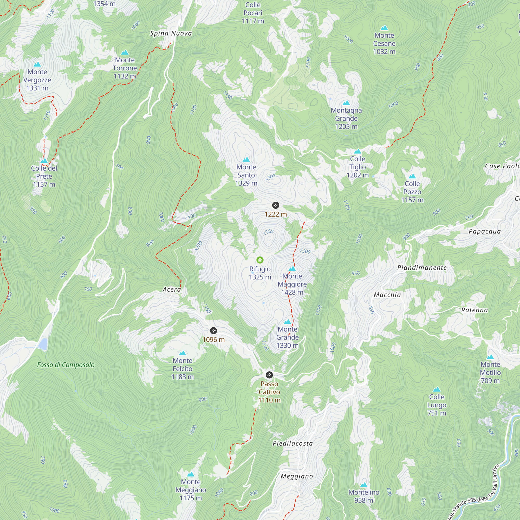 Rifugio map