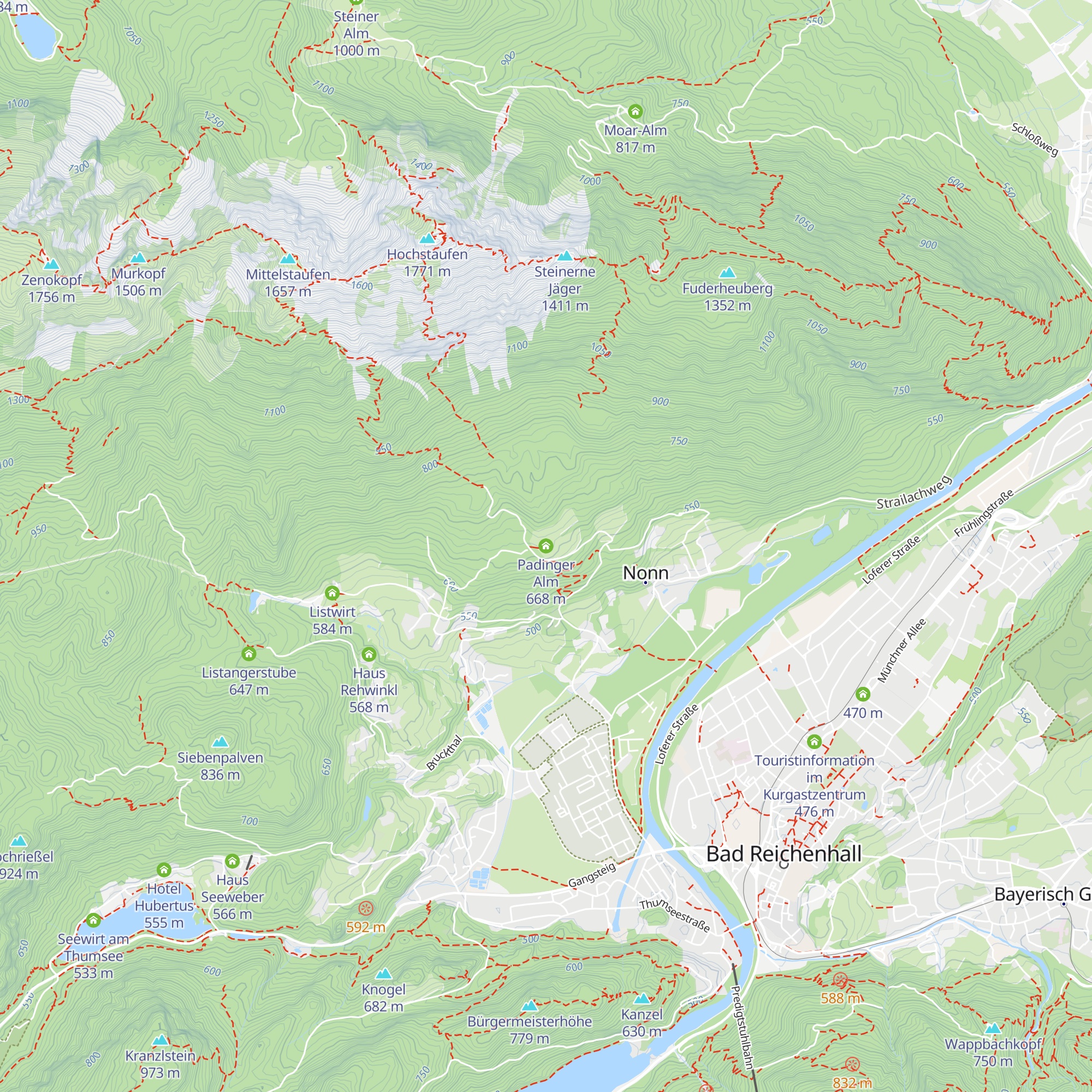 Padinger Alm map