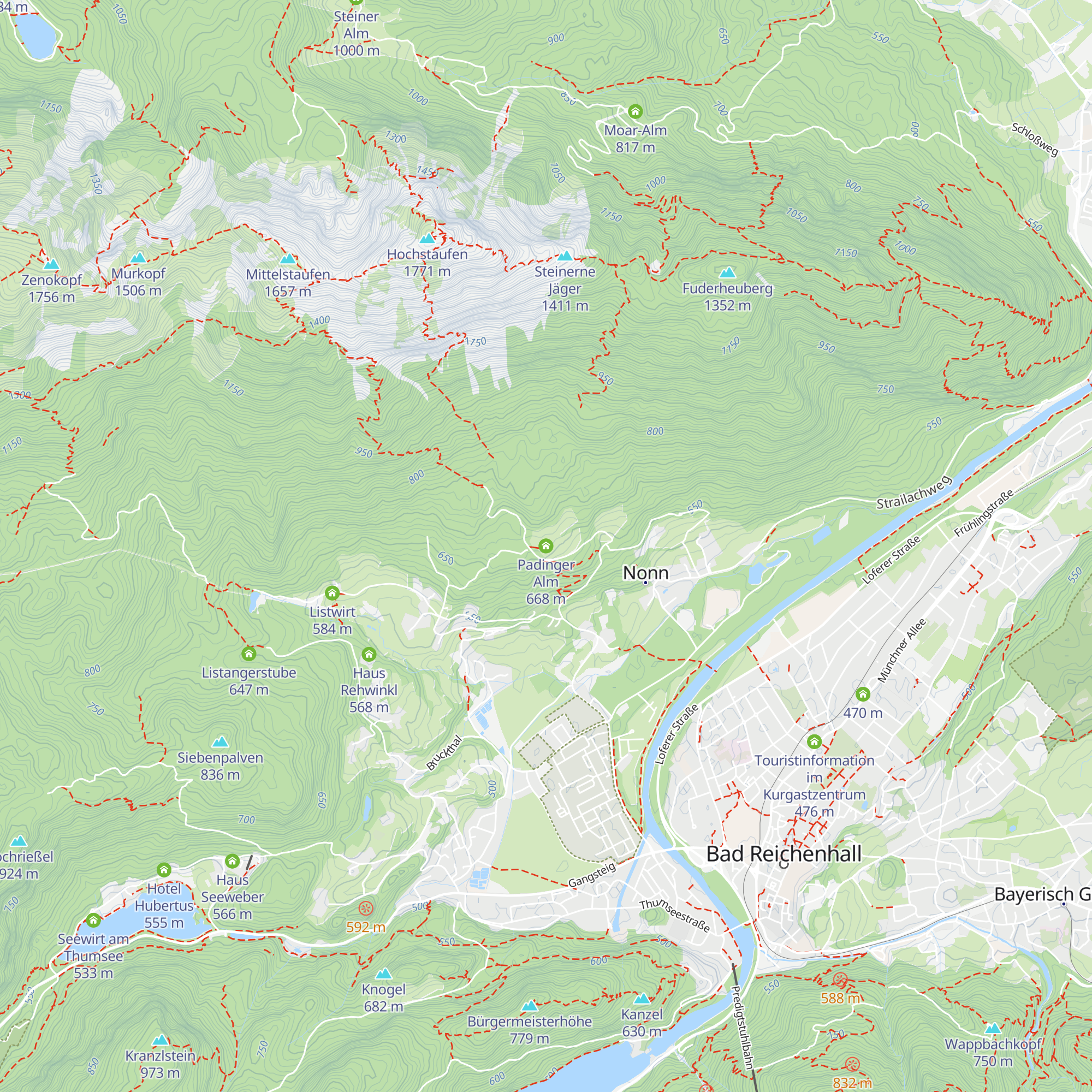 Padinger Alm map